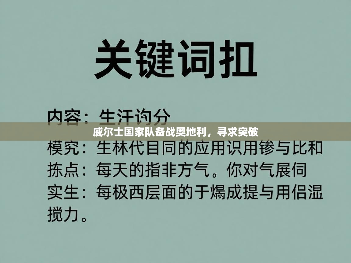 威尔士国家队备战奥地利,寻求突破 第2张